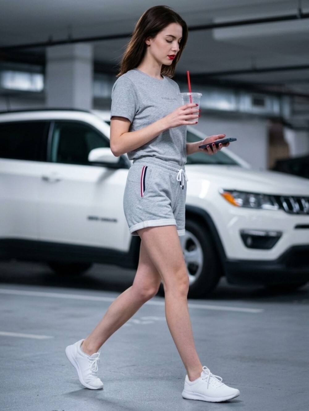 Fourlaps  Rush Short l Grey Heather l Size Small